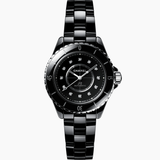 Chanel J12 Black Calibre 12.2 Cerámica Con Diamantes 33 mm | H9742