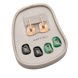 Kit Pendientes Mattioli Puzzle Con Diamantes En Oro Rosa | MOR054R041W