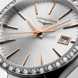 Longines Conquest Classic Cuarzo Diamantes Plateado Acero 34 mm | L2.386.0.72.6