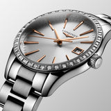 Longines Conquest Classic Cuarzo Diamantes Plateado Acero 34 mm | L2.386.0.72.6