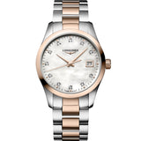 Longines Conquest Classic Cuarzo Nácar Acero y PVD Rojo 34 mm | L2.386.3.87.7