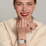 Longines Conquest Classic Cuarzo Nácar Acero y PVD Rojo 34 mm | L2.386.3.87.7