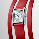 Longines Mini Dolcevita Plateado Double Turn Rojo 21,5 x 29 mm | L5.200.4.75.0