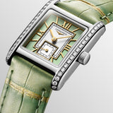 Longines Mini Dolcevita Verde Con Diamantes 21,5 x 29 mm | L5.200.0.05.2