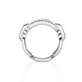 Anillo Messika Move Link Oro Blanco y Pavé