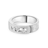 Anillo Messika Move Noa Ciselé Oro Blanco