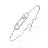 Pulsera Messika Move Classique Ciselé Oro Blanco