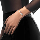 Pulsera Messika Move Classique Ciselé Oro Blanco