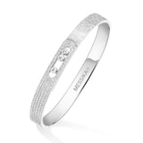 Pulsera rígida Messika Move Noa Ciselé con Semipavé