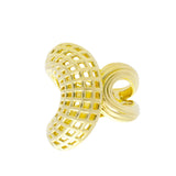 Anillo Marina García Tweed Plata Bañada en Oro | 91235SD