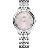 OMEGA De Ville Prestige Cuarzo Rosa Acero 30 mm | 434.10.30.60.02.001