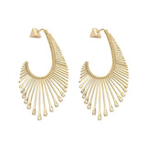 Pendientes Sunray Largos con Diamantes