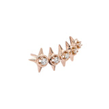 Pendiente Crawler M Peak Palace Gold&Roses Oro Rosa 18k Diamante | GR-609.3-1/2