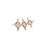 Pendiente Crawler S Peak Palace Gold&Roses Oro Rosa 18k Diamante