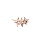 Pendiente Crawler S Peak Palace Gold&Roses Oro Rosa 18k Diamante