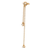 Pendiente Mattioli Eve-R De Botón Individual Largo Con Diamante En Oro Rosa | MRI137R004