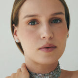 Pendientes DELCERRO Plata Círculo Verde | 11019V