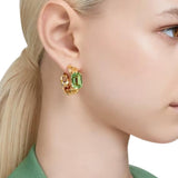 Pendientes Millenia SWAROVSKI Verde con Baño Tono Oro | 5671253