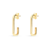 Pendientes de Aro Cuadrados en Oro Amarillo