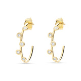 Pendientes de Aro con Diamantes en Oro Amarillo