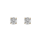 Pendientes Diamante Solitaro 0,60 cts en Oro Amarillo