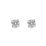 Pendientes Diamante Solitario 0,80 cts en Oro Blanco