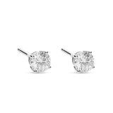 Pendientes Diamante Solitario 1,04 cts en Oro Blanco