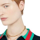 Pendientes Gucci Interlocking G Oro Amarillo -  YBD748543002