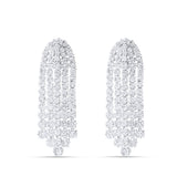 Pendientes Rivière con Diamantes 11,80 cts en Oro Blanco