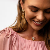 Pendientes Jasmine Roberto Coin en Oro Amarillo con Nácar y Diamantes - ADR777EA3765_Y