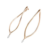 Pendientes Mattioli Navettes Con Diamantes En Oro Rosa | MOR75062RW