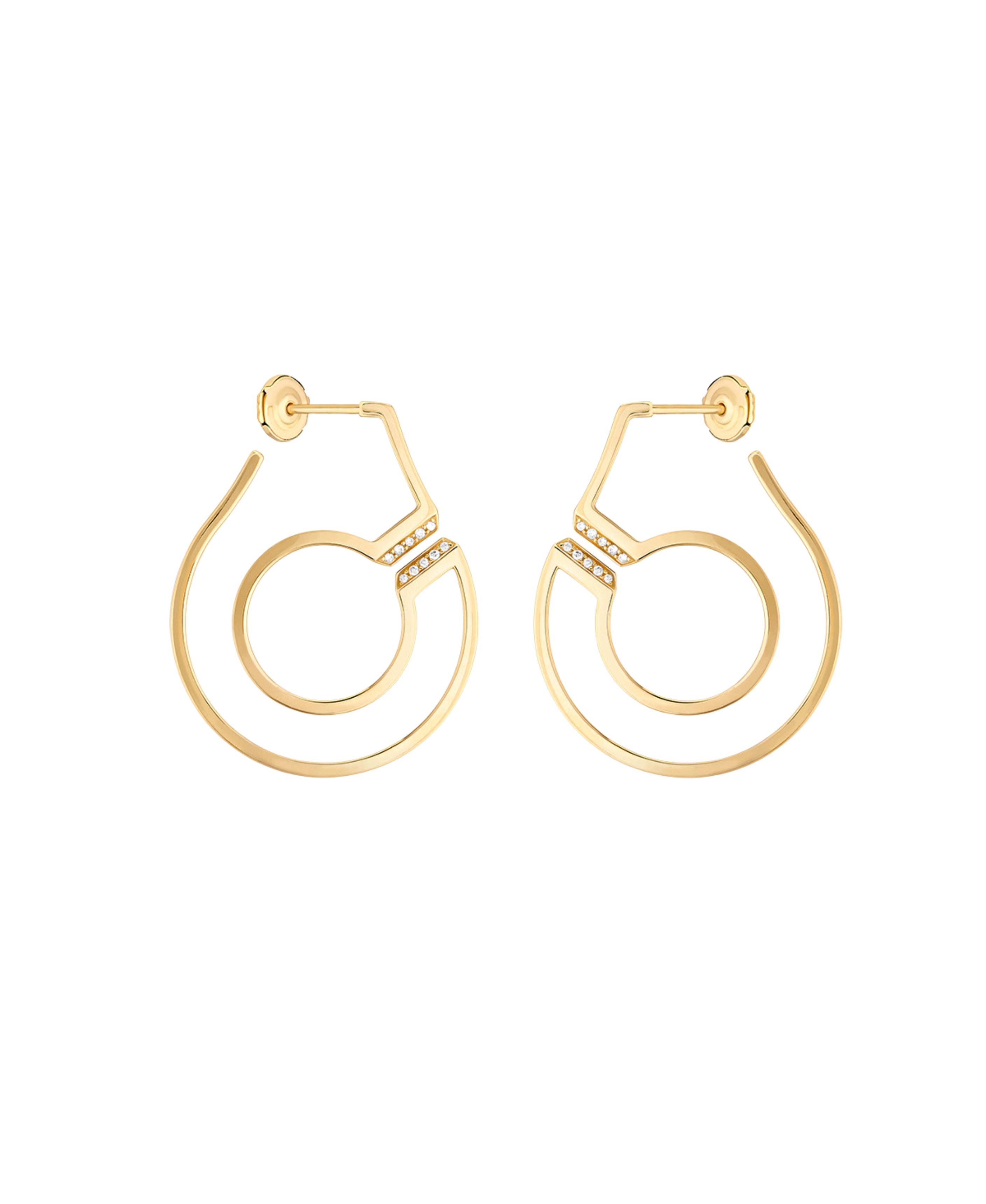Pendientes de aro Menottes Dinh Van R27.5 en Oro Amarillo - 867611