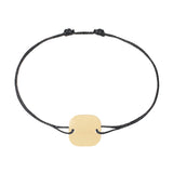 Pulsera Cordón Dinh Van Placa Cuadrada en Oro Amarillo - 336201