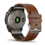 GARMIN Fēnix 7X Sapphire Solar 51 mm Titanio con Correa de Cuero | 010-02541-19
