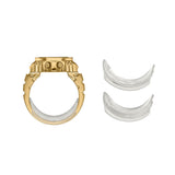 Casio anillo digital acero dorado 20 mm | CRW-001G-9