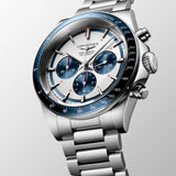 Longines Conquest Chronograph Plateado y Azul 42 mm | L3.835.4.98.6