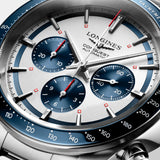 Longines Conquest Chronograph Plateado y Azul 42 mm | L3.835.4.98.6