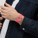 Swatch Wavelengths Of Coral 34 mm | SO28P114