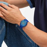 Swatch Brilliantly Blue 41 mm | SO29S102