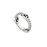 Anillo Gucci Interlocking Plata