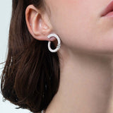 Pendientes Roberto Coin Love In Verona Oro Blanco Con Diamantes