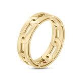 Anillo Roberto Coin Navarra Oro Amarillo con Diamantes