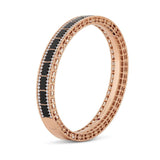 Brazalete Roberto Coin Art Decó Con Jade Negro y Diamantes