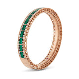 Brazalete Roberto Coin Art Decó Con Malaquita y Diamantes