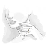 Alianza Bicolor Oro Amarillo y Blanco Media Caña