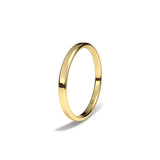 Alianza de Oro Amarillo Oval Rectangular Fina