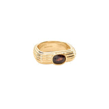 Anillo AGATHA París Haussman Circonita Marrón y Dorado | 02280115-236
