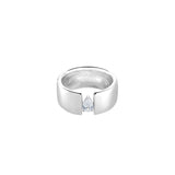 Anillo Ancho AGATHA París Jade Plata y Circonita |  2220501-136