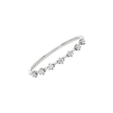 Anillo Line de Diamantes en Oro Blanco