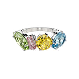 Anillo Swarovski Gemas Multicolor Tallas Mixtas - 5692407